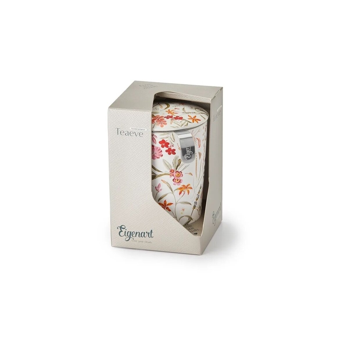 “Mira” Double-Walled Porcelain Tea Cup with Infuser, 0.35 l 1