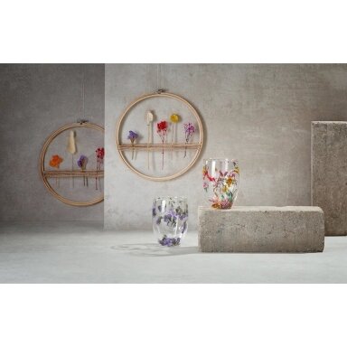 “EDITHA” Double-Walled Glass Cup with Dried Flowers, 0.3 l