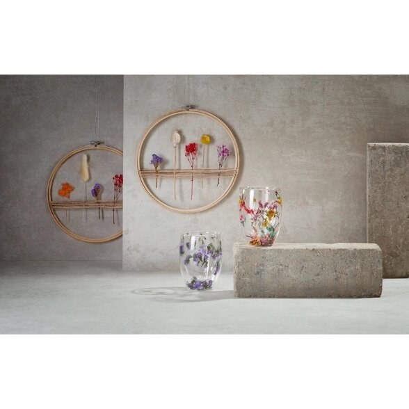“EDITHA” Double-Walled Glass Cup with Dried Flowers, 0.3 l 1 “EDITHA” Double-Walled Glass Cup with Dried Flowers, 0.3 l 1