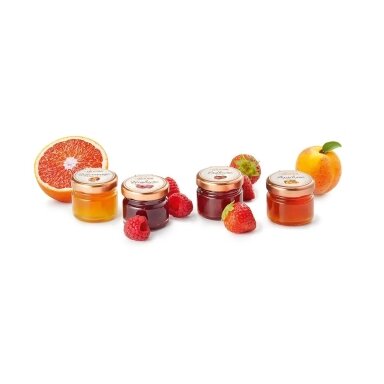Jam, 28 g – Strawberry, Raspberry, Orange or Apricot Jam, 28 g – Strawberry, Raspberry, Orange or Apricot