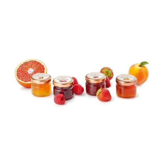 Jam, 28 g – Strawberry, Raspberry, Orange or Apricot Jam, 28 g – Strawberry, Raspberry, Orange or Apricot
