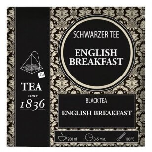 English Breakfast, juodoji arbata, piramidės 3g, (50 vnt)