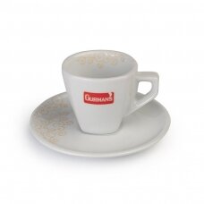GURMAN'S Baltas espresso puodelis su lėkštute