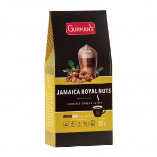 GURMAN'S JAMAIKOS KARALIŠKŲ RIEŠUTŲ skonio malta kava, 125 g