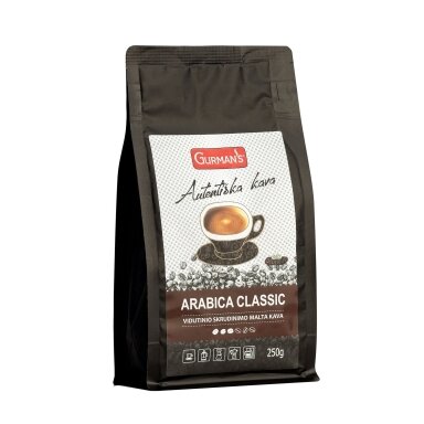 GURMAN'S ARABICA CLASSIC Ground Coffee, 250 g GURMAN'S ARABICA CLASSIC Ground Coffee, 250 g