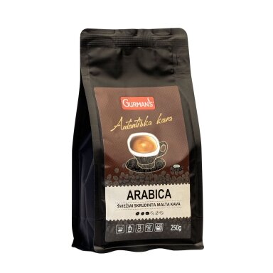 GURMAN'S ARABICA Freshly Roasted Ground Coffee, 250 g GURMAN'S ARABICA Freshly Roasted Ground Coffee, 250 g