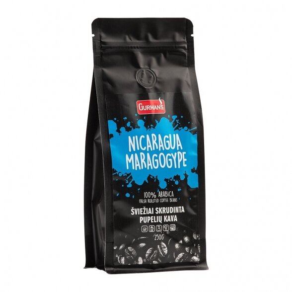 GURMAN'S NICARAGUA MARAGOGYPE single origin coffee beans 250g