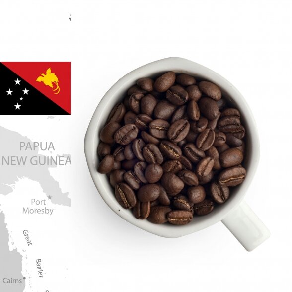 GURMAN'S PAPUA NEW GUINEA SIGRI kavos pupelės