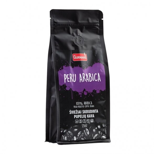 GURMAN'S PERU ARABICA  single origin coffee beans 250g