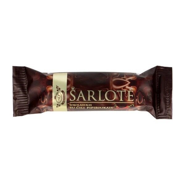 “Šarlotė” Chocolate with Chilli Peppers, 40 g “Šarlotė” Chocolate with Chilli Peppers, 40 g