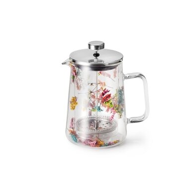 “EDITHA” Double-Walled Glass French Press for Tea and Coffee, 650 ml