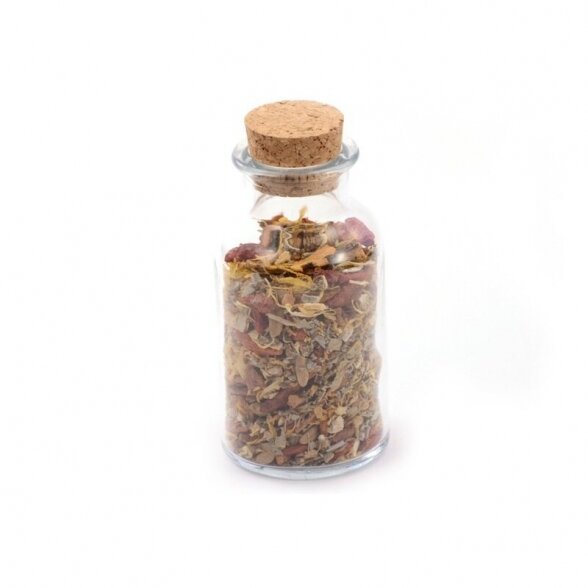 GLASS WITH CORK STOPPER 300ml