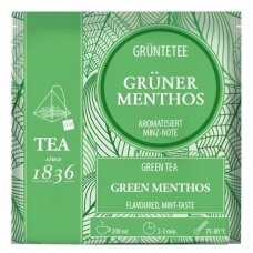 Žalioji su mėtomis, žalioji arbata, piramidės 3g (50 vnt)