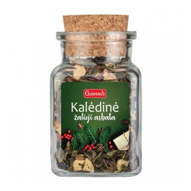ŽALIOJI KALĖDINĖ ARBATA 35 g, stikliniame indelyje ŽALIOJI KALĖDINĖ ARBATA 35 g, stikliniame indelyje